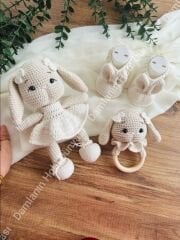 3'lu lili tavsan set