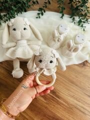 3'lu lili tavsan set
