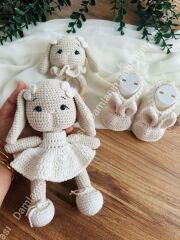 3'lu lili tavsan set