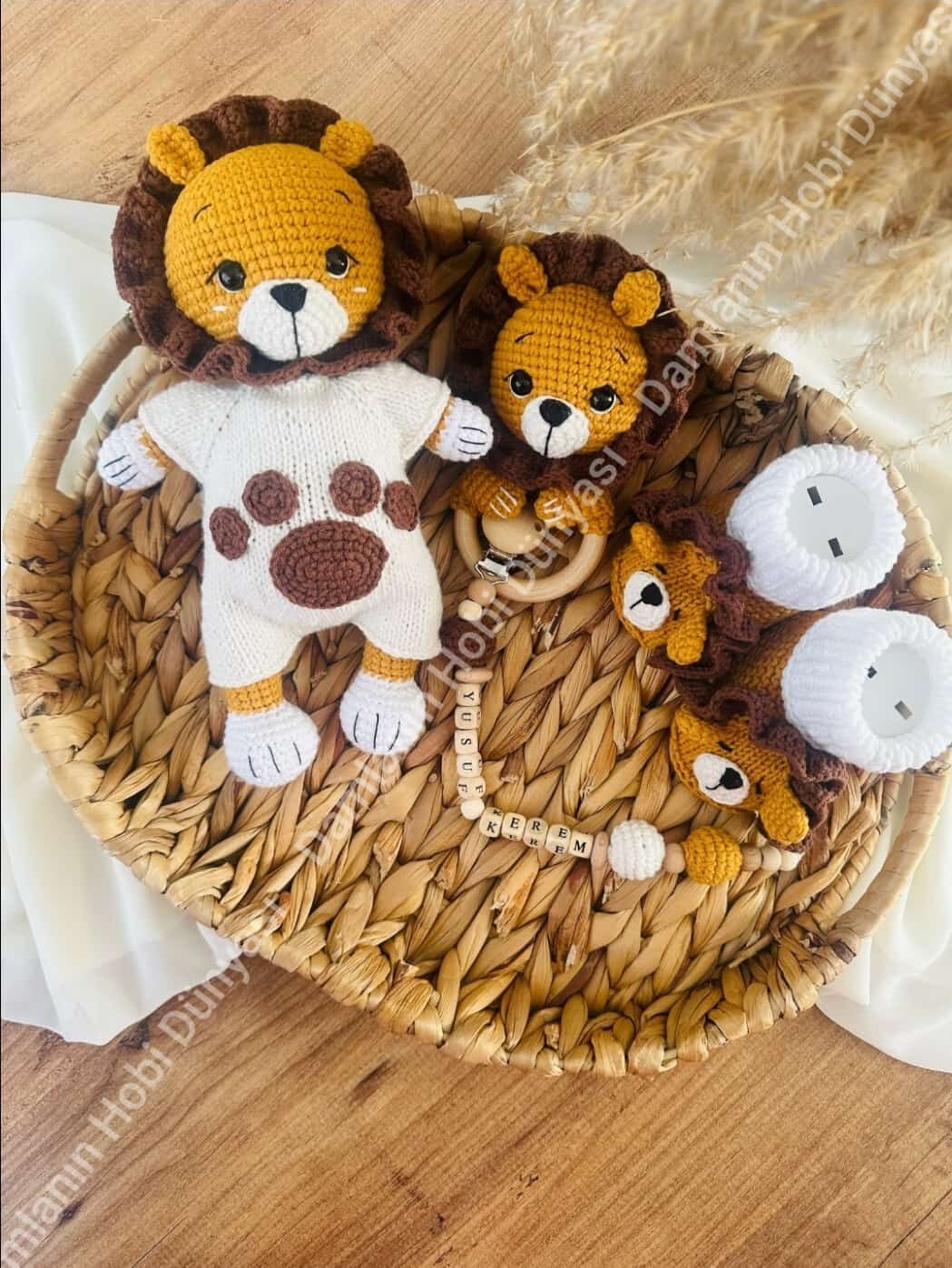 4'lü aslan troy set